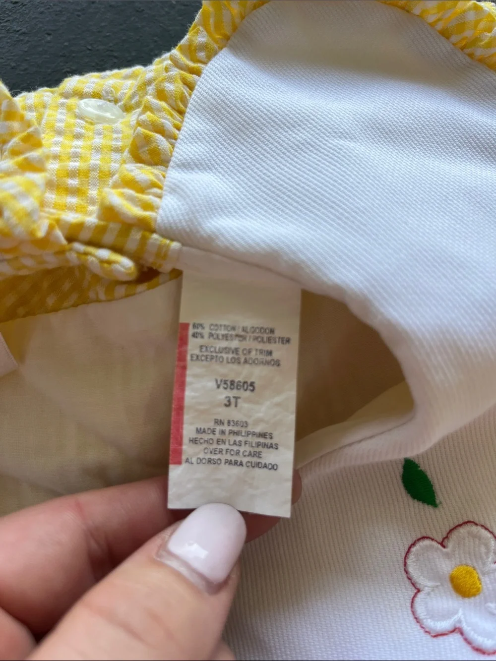 Yellow Strawberry Appliqué toddler Dress with White Collar